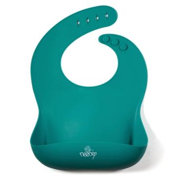 Neeny Baby Teal Waves Bib