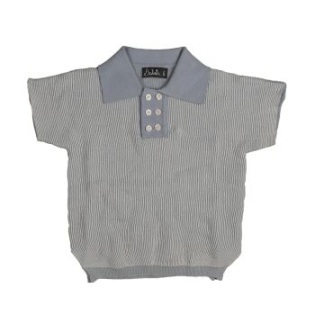 Belati BOXY TEXTURED KNIT Lt. Blue