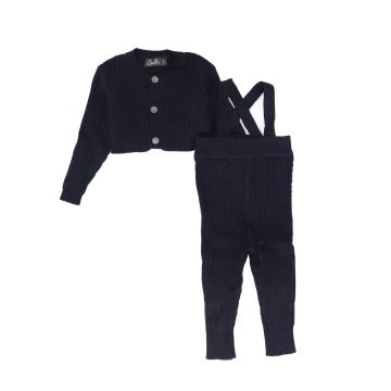 Belati Baby Overall with Cable Cardigan