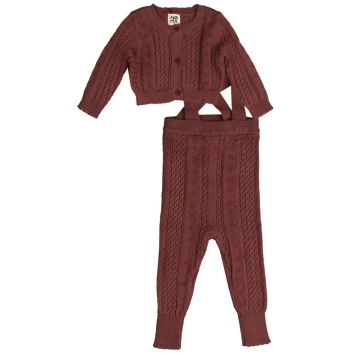 Belati Pointelle Baby Set Mauve