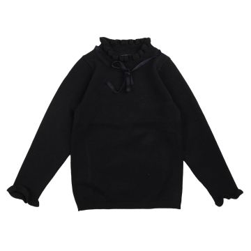 Belati Knit Shell with Neck Ribbon