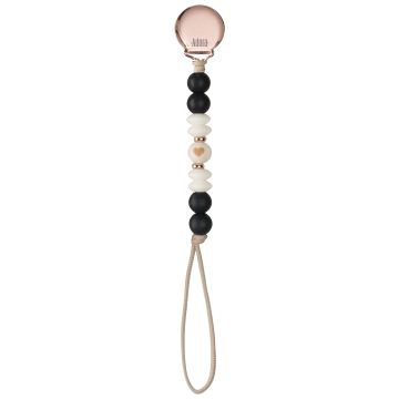Adora Rustic Paci Clip Black Heart