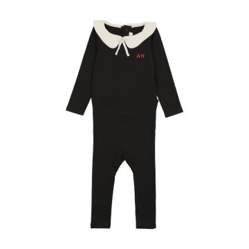 Ann of Nan Black Footie with Collar