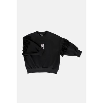 Minikid BLACK FRINGE SWEATSHIRT