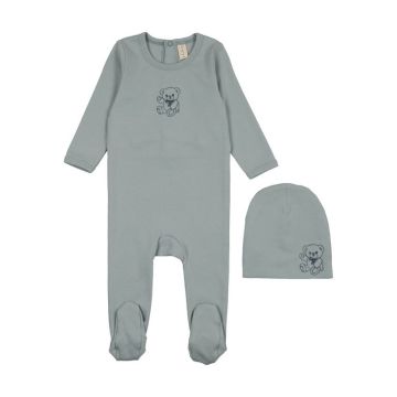 Bonjoy Embroidered Graphic Footie Set