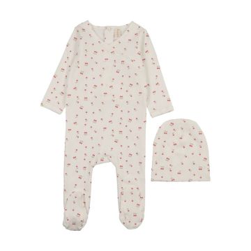 Bonjoy Patterned Fruit Footie Set