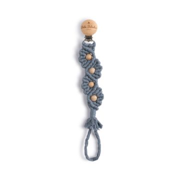 Bebe Belinha Blue Flower Pacifier Clip