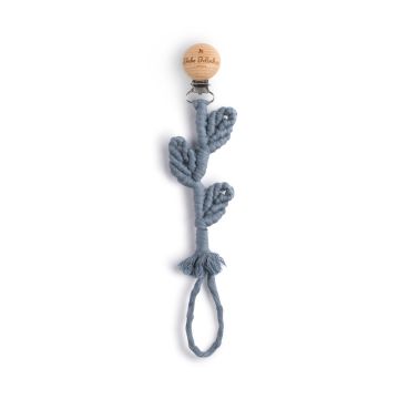 Bebe Belinha Blue Leaves Pacifier Clip