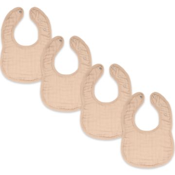 comfy Cubs Muslin Cotton Baby Bibs Adjustable Size Blush