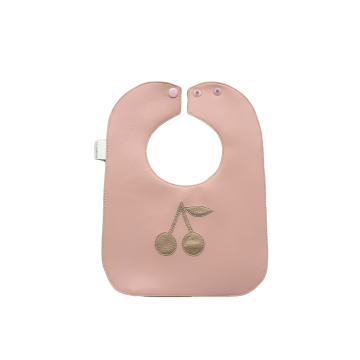 Boca Baby Rose w/ gold cherries Bib 