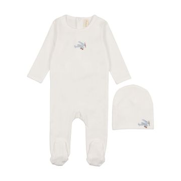 Bonjoy Airplane Footie Set
