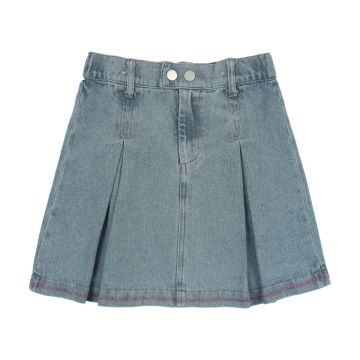 Bonjoy Denim Stitch Skirt Pink
