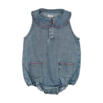 Bonjoy Denim Stitch Romper