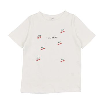 Bonjoy Short Sleeve Cherry Tshirt White Cherry