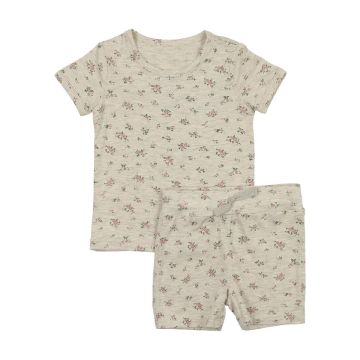 Bonjoy Heathered Floral Set Oat