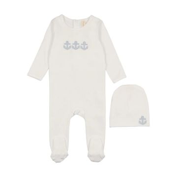 Bonjoy Embroidered Footie Set
