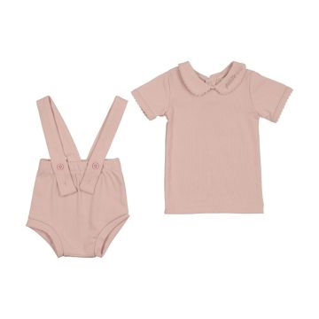 Bonjoy Petite Collar Top and Suspender Set
