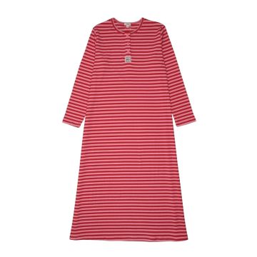 Bonjoy Stripe Ssquad Nightgown Neon Pink
