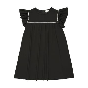 Bopop Bow Embroidered Short Maxi