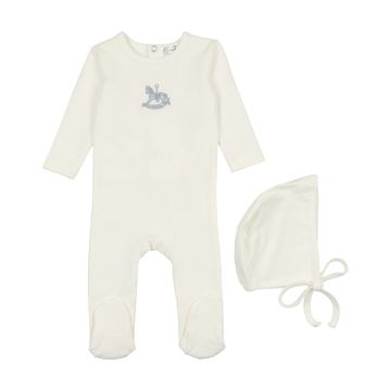 Bonette Rocking Horse Embroidered 3 pc Set