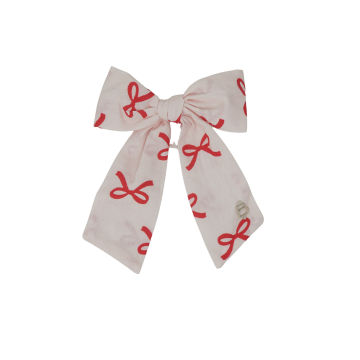 Bandeau Cotton Bow Printed Medium Bow Clip