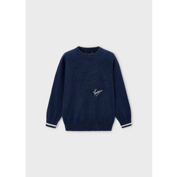 Mayoral Blue Embossment Sweater