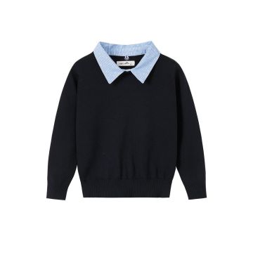 Nou Nelle Removable Collar Sweater