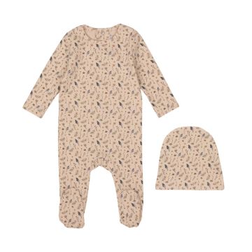 Mini Label Printed Willow Footie and Hat