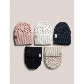Jacqueline & Jac Braided Cuffed Beanie