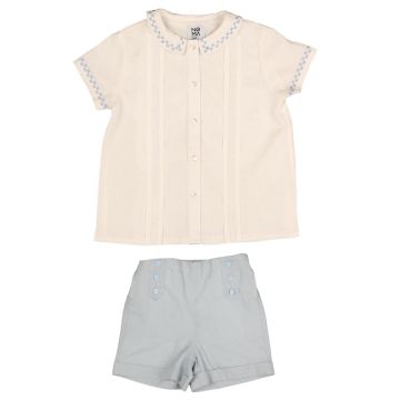 Belati X EMBROIDERY 2 PC White Blue