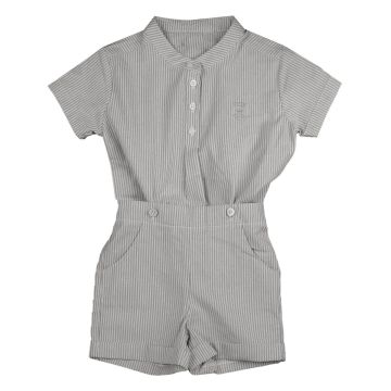 Belati MANDARIN COLLAR HALF BUTTONED STRIPED SHIRT AND SHORTS SET