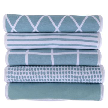 Ely's & Co Fleece Middle Layer Burp Cloths