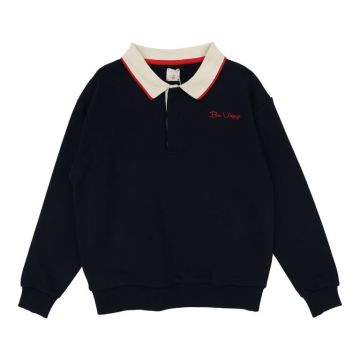 Analogie Bon Voyage Sweatshirt Polo Navy