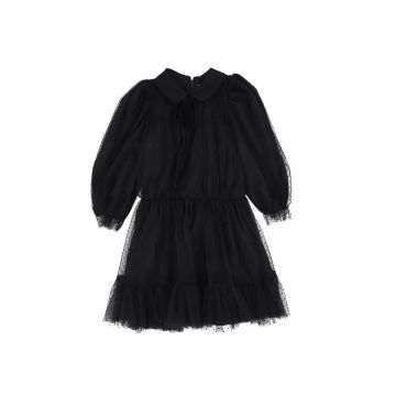 Lilou Velvet Dotted Tulle Dress 