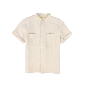 Le Bourdon Front Pocket Shirt Tan