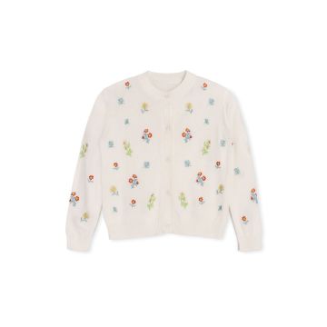 One Child Bloom Floral Knit Cardigan 