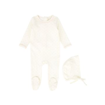 Bebe Jolee Tulip Print Footie Pink