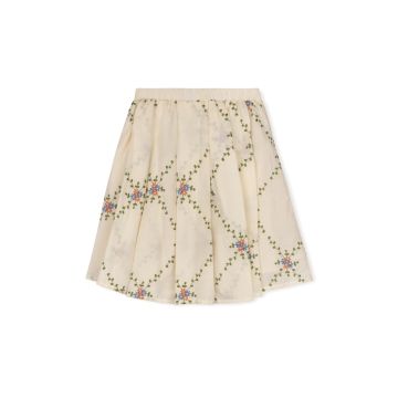 Lilou Flower Embroidered Detailed Skirt