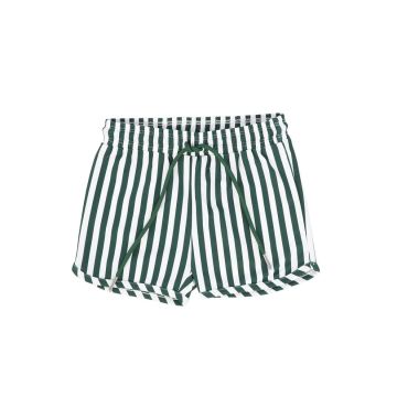 Water Club Striped Swim Shorts Green