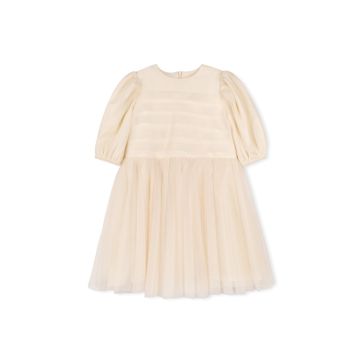 Lilou Sheer Puff Sleeve Gown 