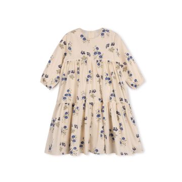One Child Rise Embroidered Floral Tiered Dress