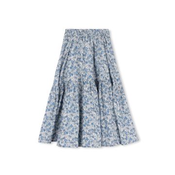 One Child Pater Floral Tiered Skirt 