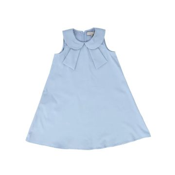 Bace Poplin Peter Pan Collar Swing Dress Light Blue