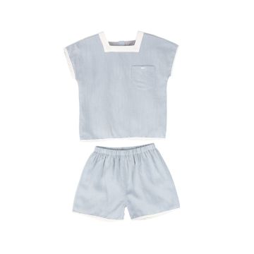 BAce Linen Trim Set Light Blue