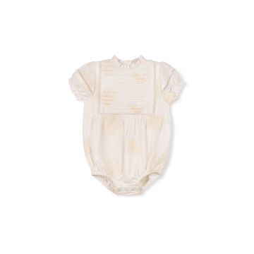 Papillon Embroidered Flowy Romper With Trimming