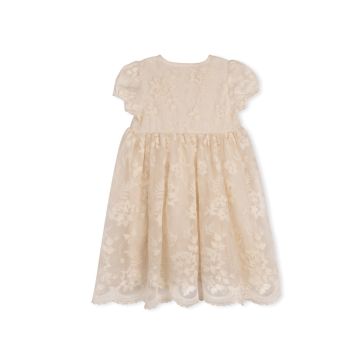 Lilou Short Sleeve Puffy Floral Dress