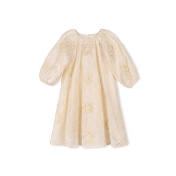 Lilou Eyelet And Embroidered Floral Swing Dress