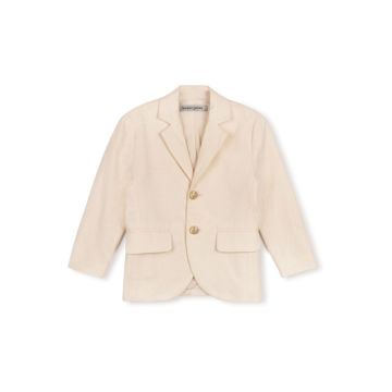 Harper James Ezzo Sleeve Patch Blazer Beige