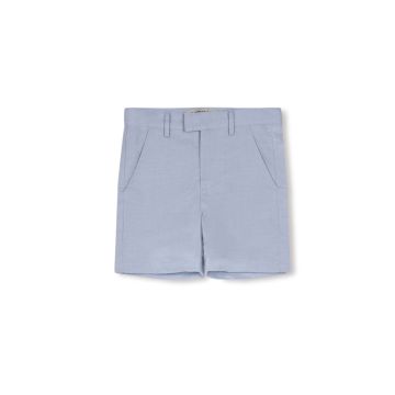 Harper James Clean Linen Shorts Light Blue