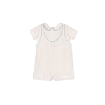 One Child Andrea Thin Strap Romper Light Blue